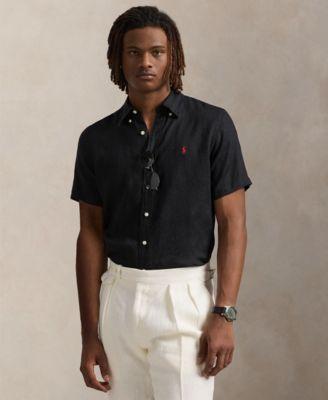 Men's Short-Sleeve Linen Button-Up by POLO RALPH LAUREN