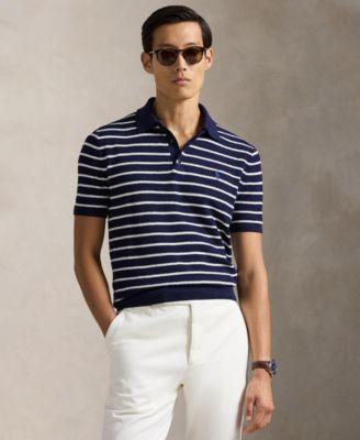 Men's Short-Sleeve Polo Collar Sweater by POLO RALPH LAUREN