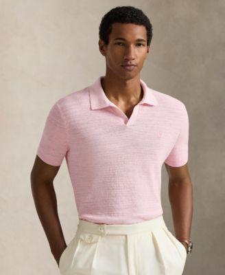 Men's Short-Sleeve Textured Sweater Polo Shirt by POLO RALPH LAUREN