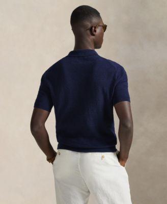 Men's Short-Sleeve Textured Sweater Polo Shirt by POLO RALPH LAUREN