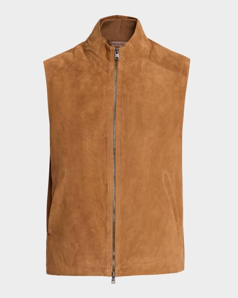 Men's Suede Zip Vest by POLO RALPH LAUREN