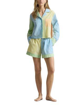 Mixed Seersucker Short Pajama Set by POLO RALPH LAUREN