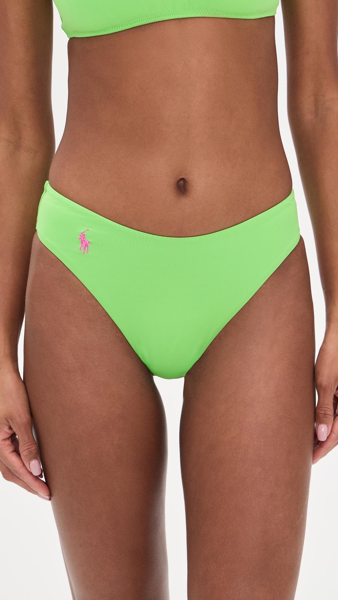 Modern High Leg Bikini Bottoms by POLO RALPH LAUREN