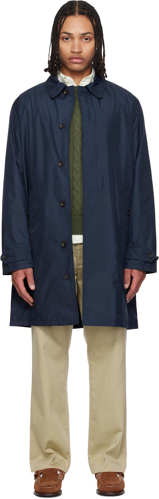 Navy Windbreaker Coat by POLO RALPH LAUREN
