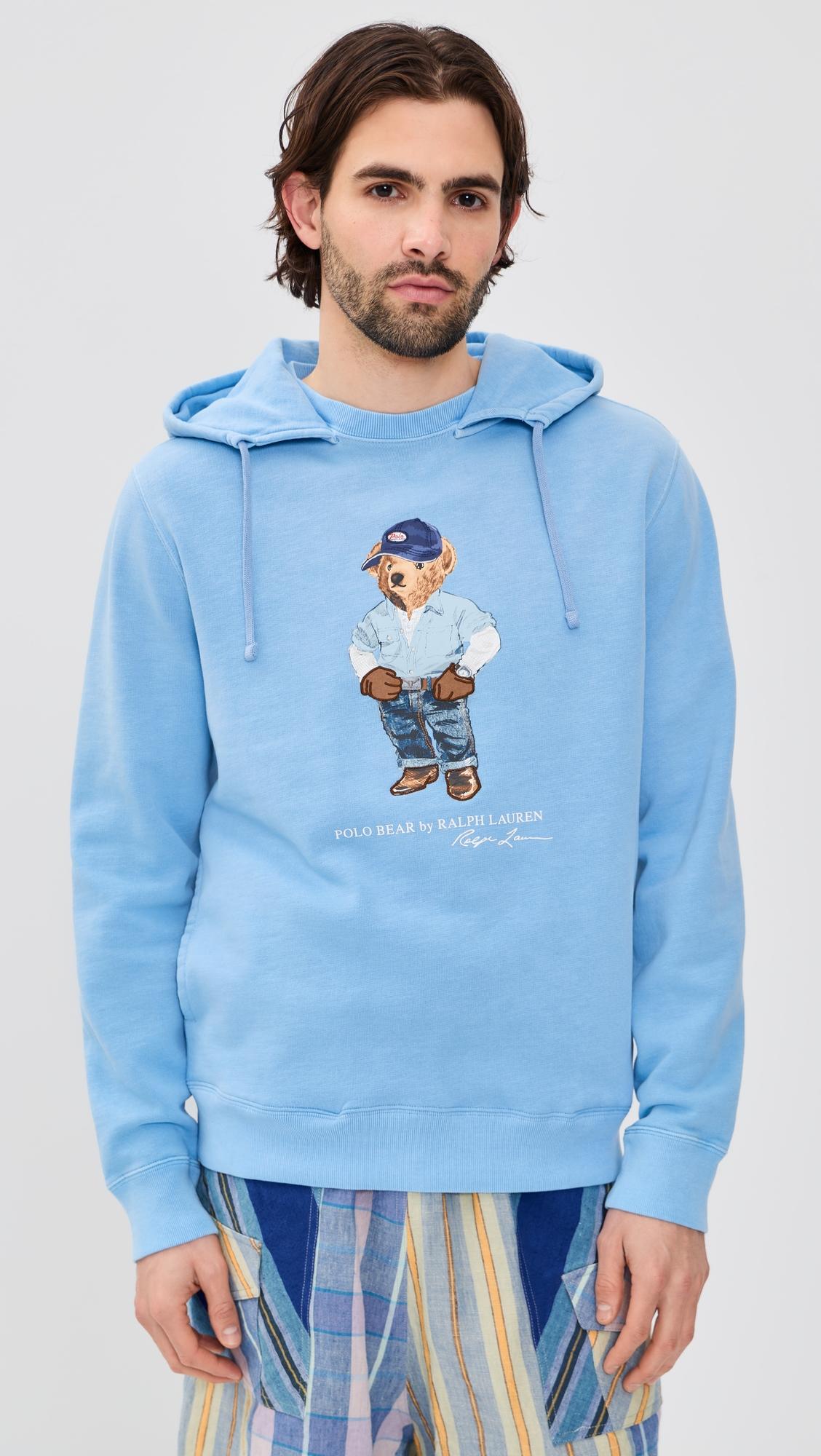 Original Label Denim Bear Hoodie by POLO RALPH LAUREN