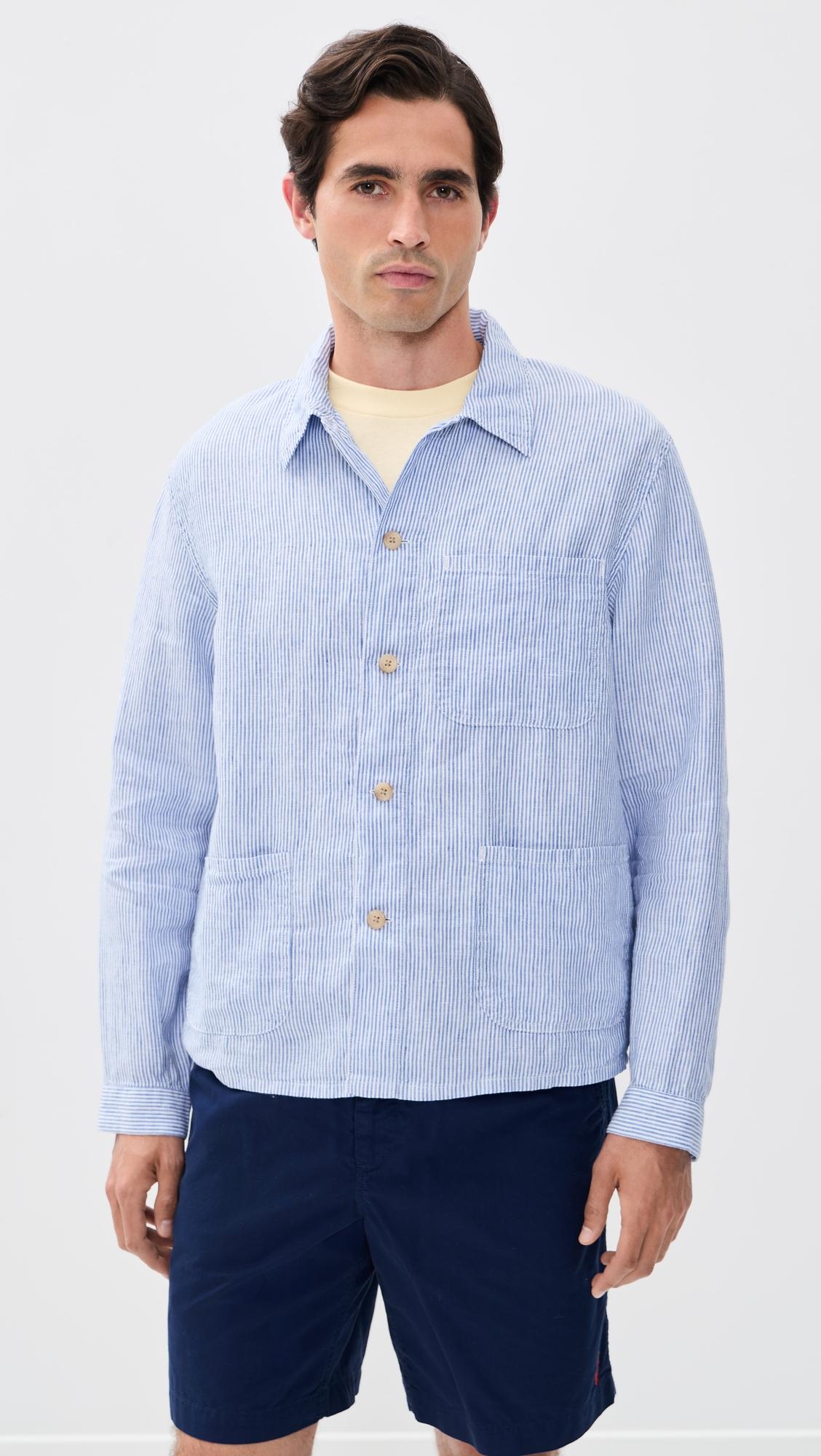 Original Label Slubby Linen Striped Shirt by POLO RALPH LAUREN