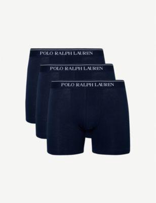 Pack of three slim-fit stretch-cotton boxer briefs by POLO RALPH LAUREN