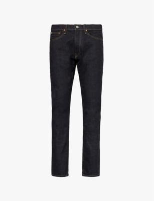 Parkside brand patch straight-leg regular-fit stretch denim-blend jeans by POLO RALPH LAUREN