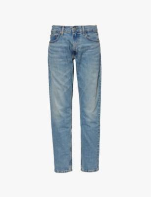 Parkside brand-patch straight-leg regular-fit stretch-denim blend jeans by POLO RALPH LAUREN
