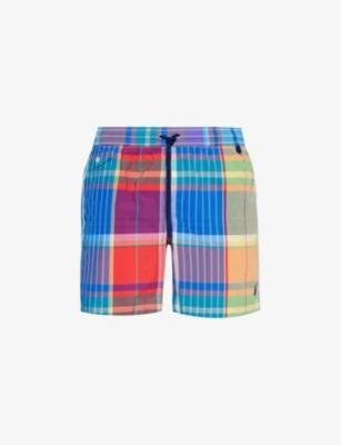 Patch-work logo-embroidered swim shorts by POLO RALPH LAUREN
