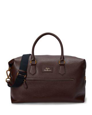 Pebbled Leather Duffel by POLO RALPH LAUREN