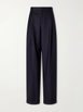 Pinstriped fresco-wool straight-leg pants by POLO RALPH LAUREN