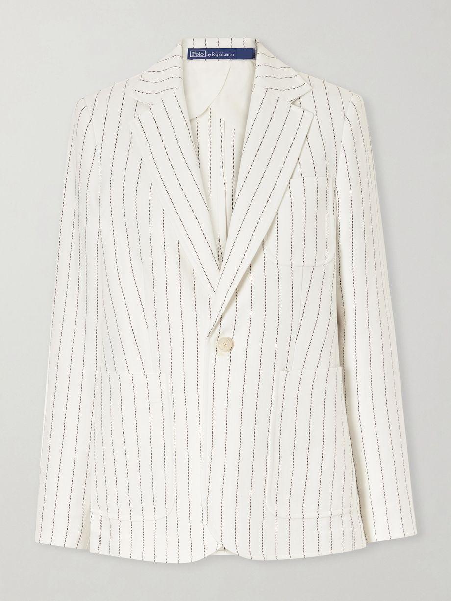 Pinstriped hemp blazer by POLO RALPH LAUREN
