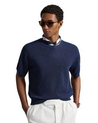 Piqu&eacute; Knit Linen Sweater T-Shirt by POLO RALPH LAUREN
