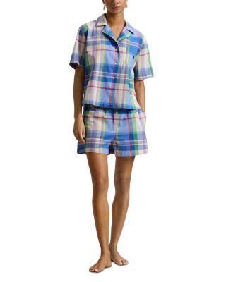 Plaid Short Sleeve Pajama Set by POLO RALPH LAUREN