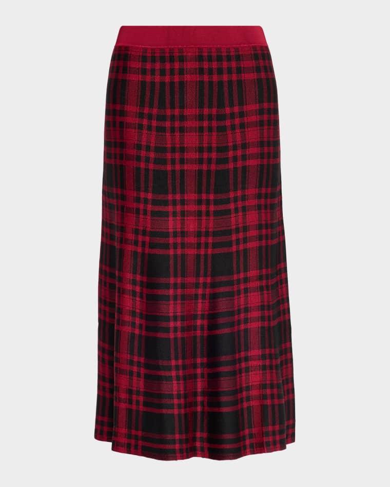 Plaid Viscose-Blend Midi Skirt by POLO RALPH LAUREN