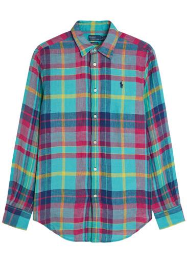 Plaid linen shirt by POLO RALPH LAUREN