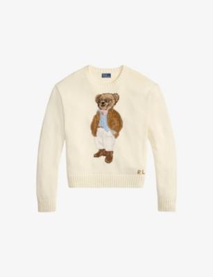 Polo Bear Crewneck Cotton Jumper by POLO RALPH LAUREN