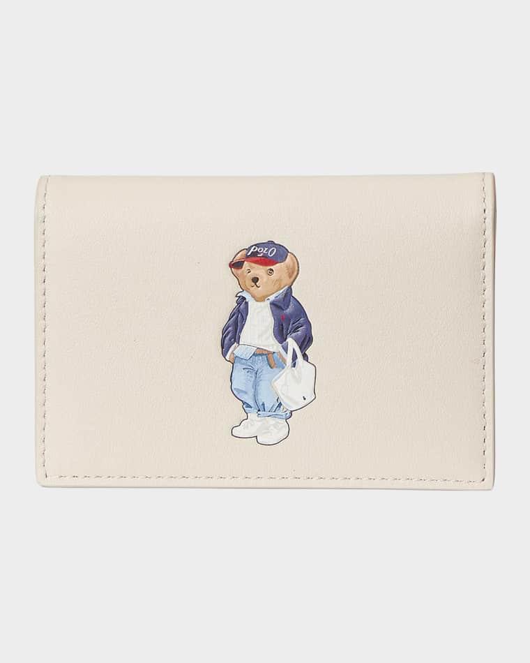 Polo Bear Leather Bifold Card Case by POLO RALPH LAUREN