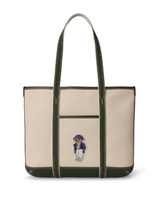 Polo Bear Small Canvas Shopper Tote by POLO RALPH LAUREN