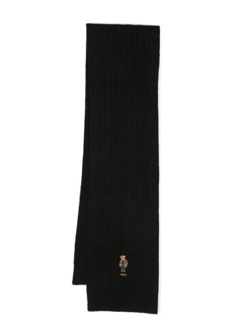 Polo Bear cable-knit scarf by POLO RALPH LAUREN