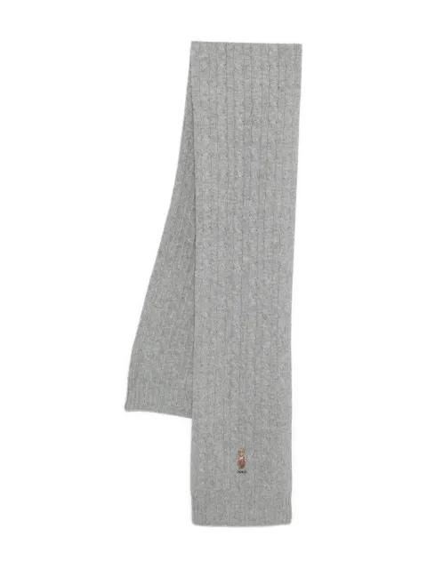 Polo Bear cable-knit scarf by POLO RALPH LAUREN