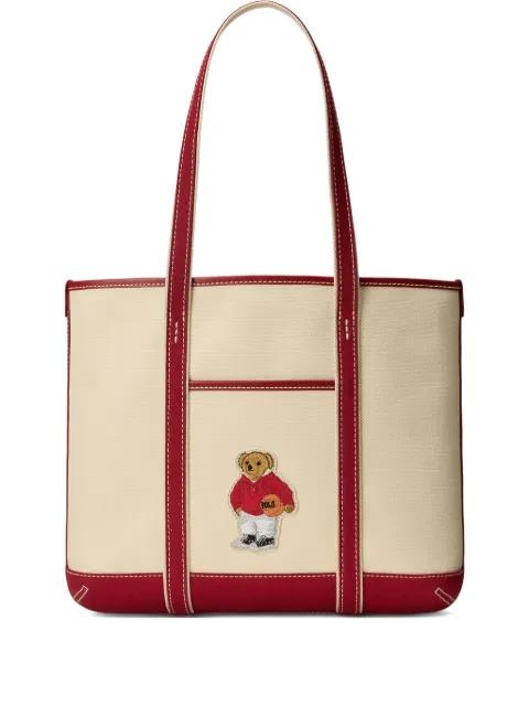 Polo Bear canvas tote bag by POLO RALPH LAUREN