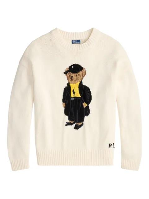 Polo Bear-embroidered crew-neck sweater by POLO RALPH LAUREN