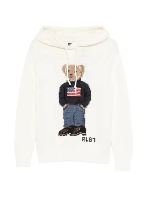 Polo Bear hoodied sweater by POLO RALPH LAUREN