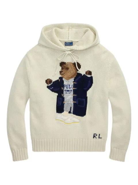 Polo Bear knitted hoodie by POLO RALPH LAUREN
