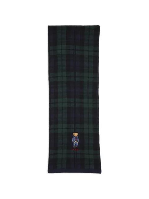 Polo Bear plaid scarf by POLO RALPH LAUREN