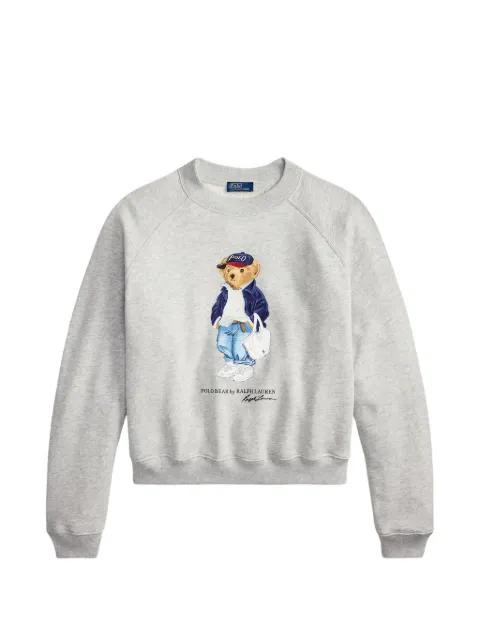 Polo Bear-print crew-neck sweatshirt by POLO RALPH LAUREN