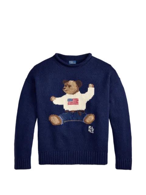 Polo Bear roll neck sweater by POLO RALPH LAUREN