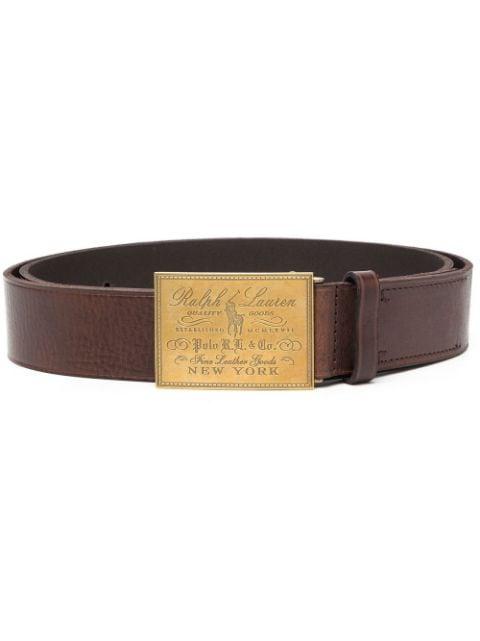 Polo Heritage leather belt by POLO RALPH LAUREN