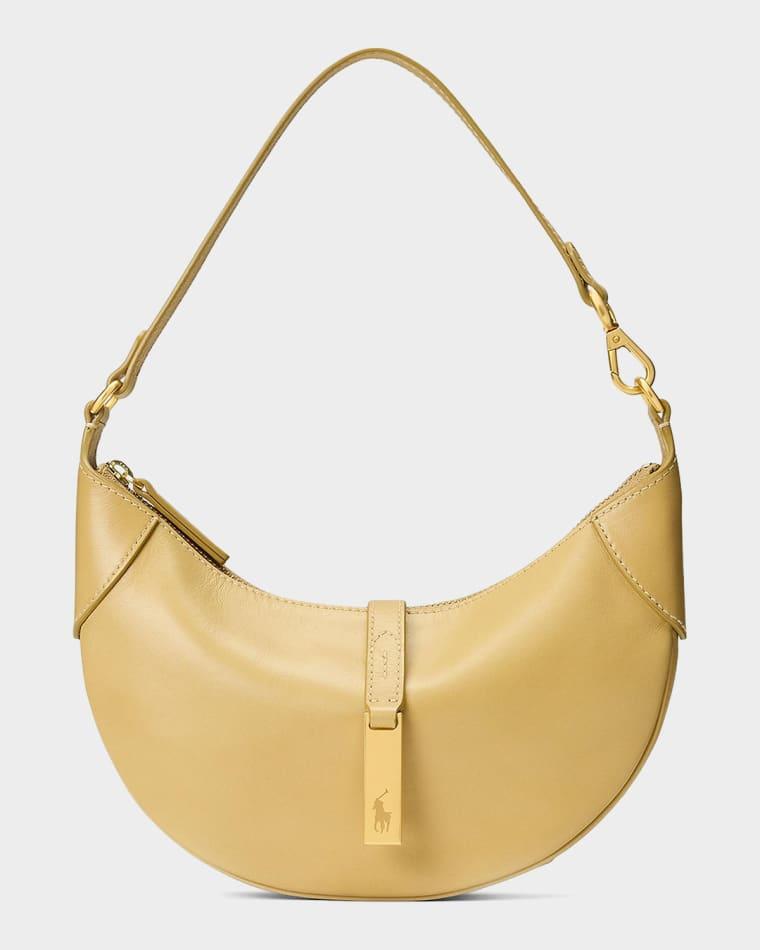 Polo ID Leather Shoulder Bag by POLO RALPH LAUREN