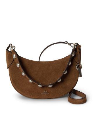 Polo ID Mini Studded Suede Shoulder Bag by POLO RALPH LAUREN