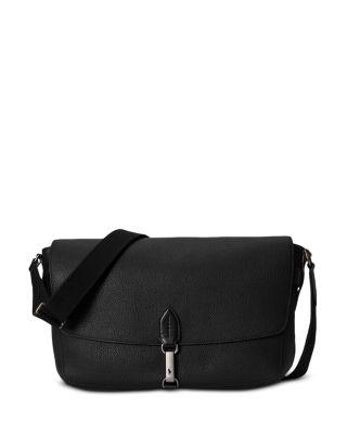 Polo ID Pebble Leather Messenger Bag by POLO RALPH LAUREN