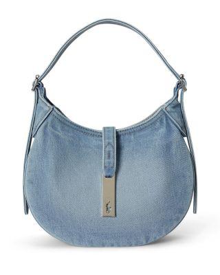 Polo ID Small Denim Shoulder Bag by POLO RALPH LAUREN