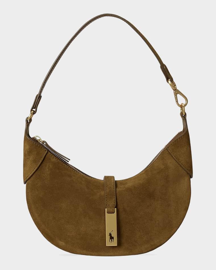 Polo ID Suede Mini Shoulder Bag by POLO RALPH LAUREN