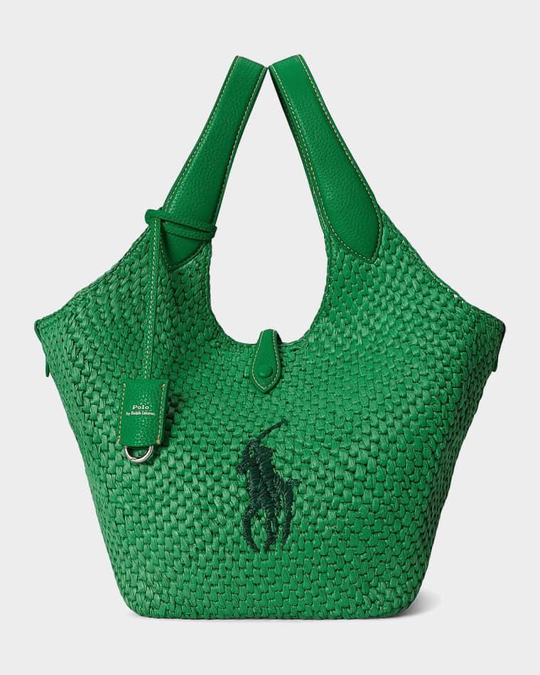 Polo Play Big Pony Faux Raffia Tote Bag by POLO RALPH LAUREN
