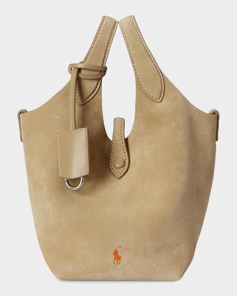 Polo Play Suede Small Tote Bag by POLO RALPH LAUREN