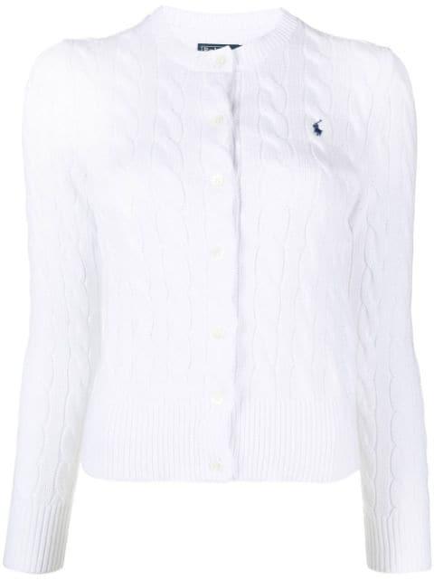 Polo Pony cable-knit cardigan by POLO RALPH LAUREN