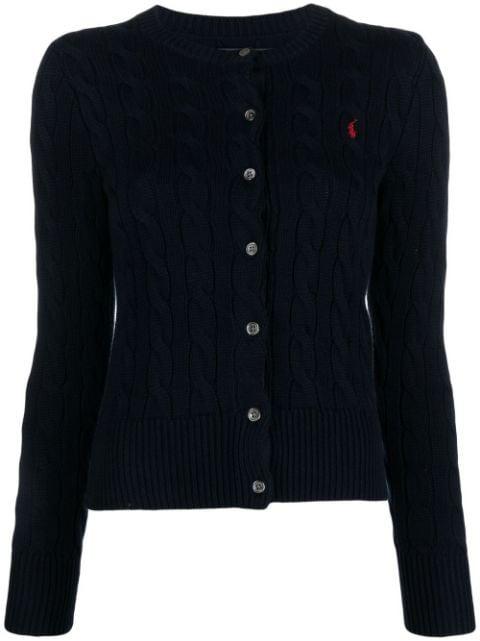 Polo Pony cable-knit cardigan by POLO RALPH LAUREN
