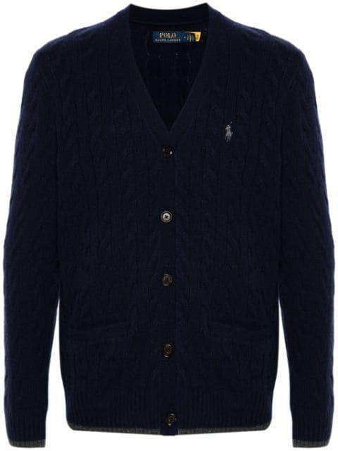 Polo Pony-embroidered cardigan by POLO RALPH LAUREN