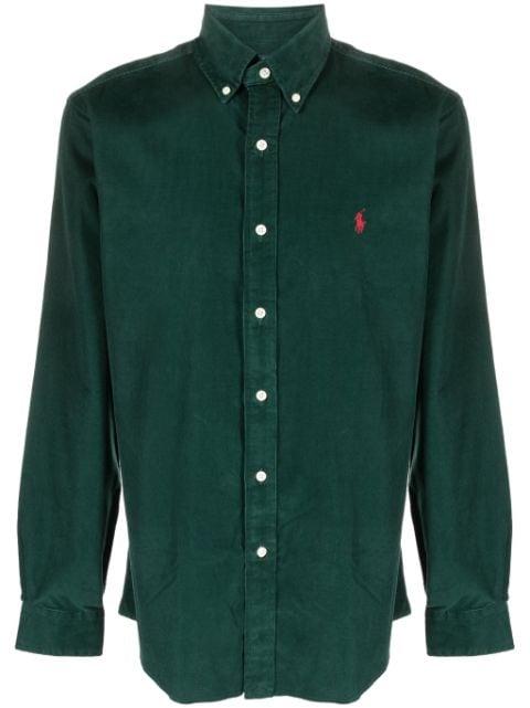 Polo Pony-embroidered corduroy shirt by POLO RALPH LAUREN