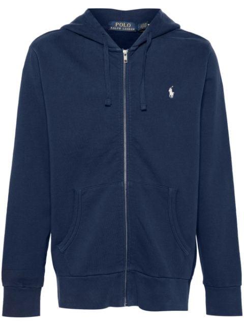 Polo Pony-embroidered cotton hoodie by POLO RALPH LAUREN