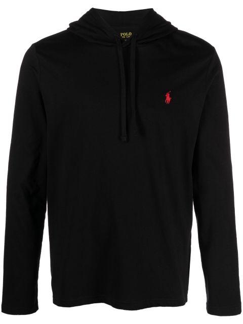 Polo Pony-embroidered cotton hoodie by POLO RALPH LAUREN