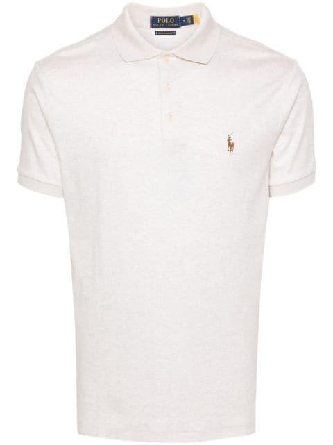 Polo Pony-embroidered cotton polo shirt by POLO RALPH LAUREN