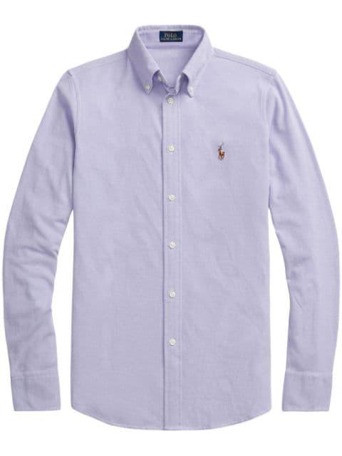 Polo Pony-embroidered cotton shirt by POLO RALPH LAUREN