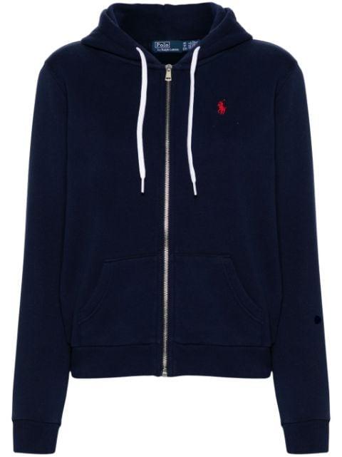 Polo Pony-embroidered zip-up hoodie by POLO RALPH LAUREN